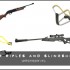 air rifles and slingshots