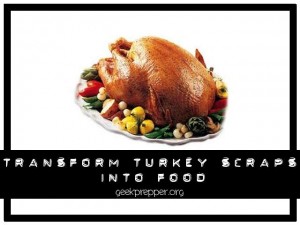 transform turkey scraps into food