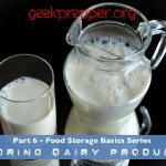 Storing Dairy Products