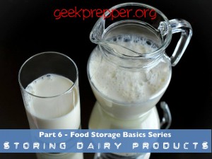 storing dairy products