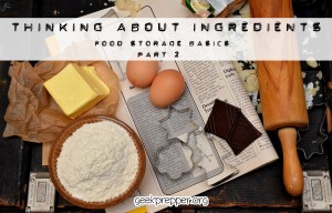 thinking about ingredients