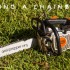 using a chainsaw