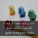 Fire Starting with Tinder from Endless Wood Shavings