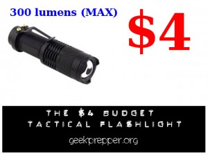 The 4 dollar budget tactical flashlight