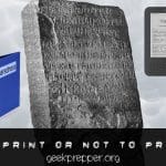 To Print or Not to Print