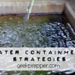 Water Containment Strategies