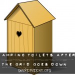 Camping toilets after the grid goes down