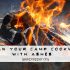 clean your camp cookware with ashes