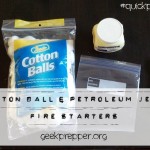 Cotton Ball and Petroleum Jelly Fire Starters