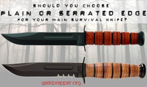 Plain Edge or Serrated Edge for a Survival Knife