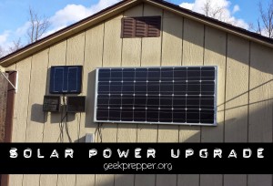 100 Watt Solar Panel Upgrade