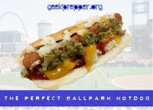 ball park hotdog